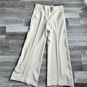 MaxMara Cream Wide-Leg Pants
